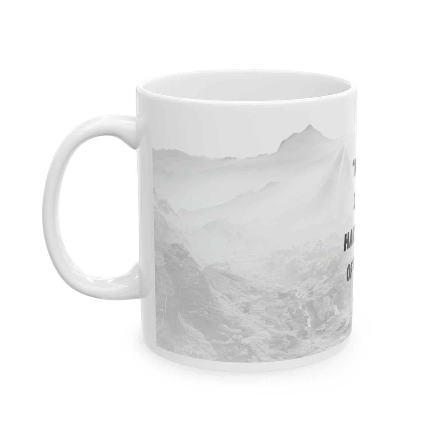 Ceramic Mug, (11oz) Jane Goodall Quote, What You Do Makes a Difference (White)