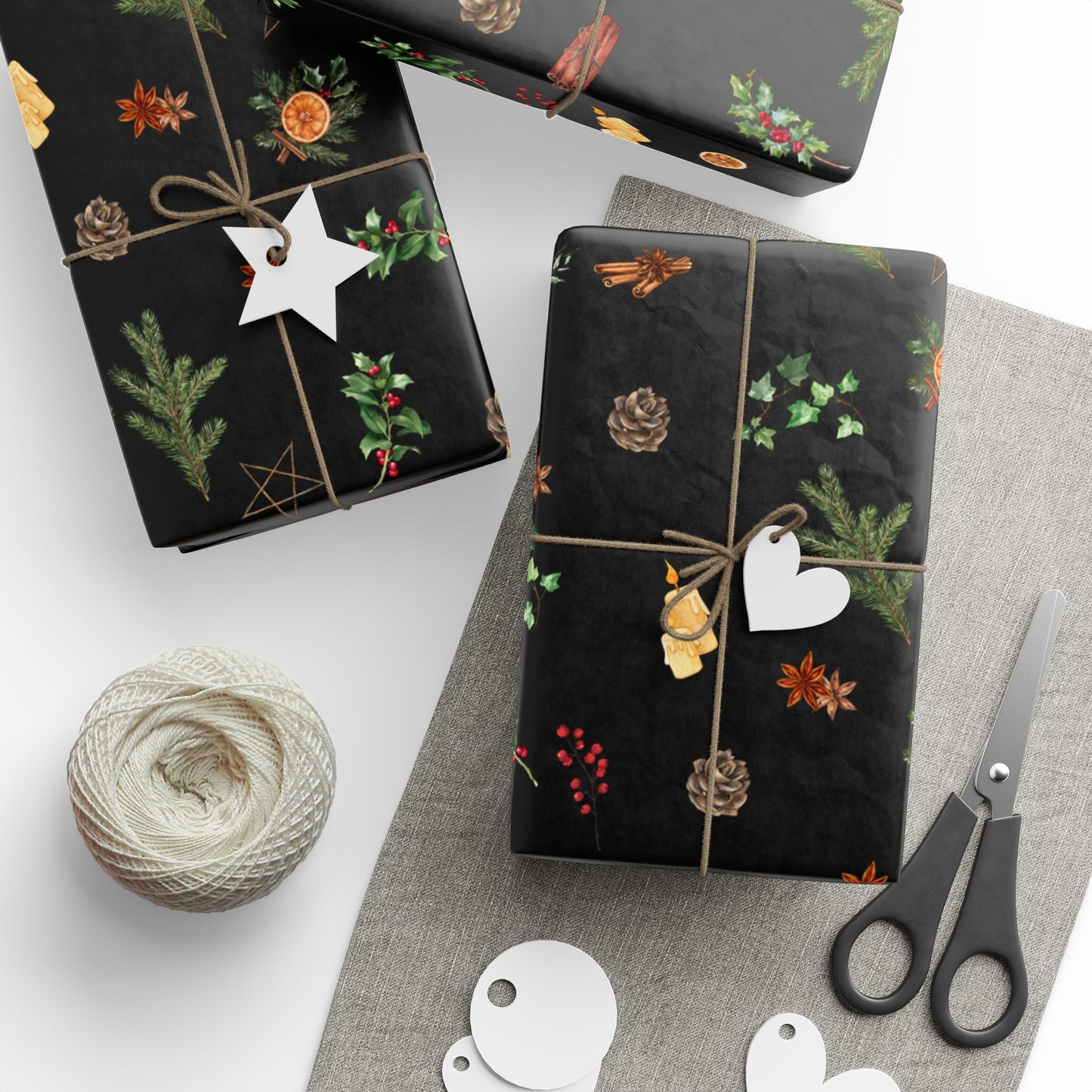 Festive Wrapping Paper Roll, Eco-Friendly Gift Wrap, Holiday Gift Wrap