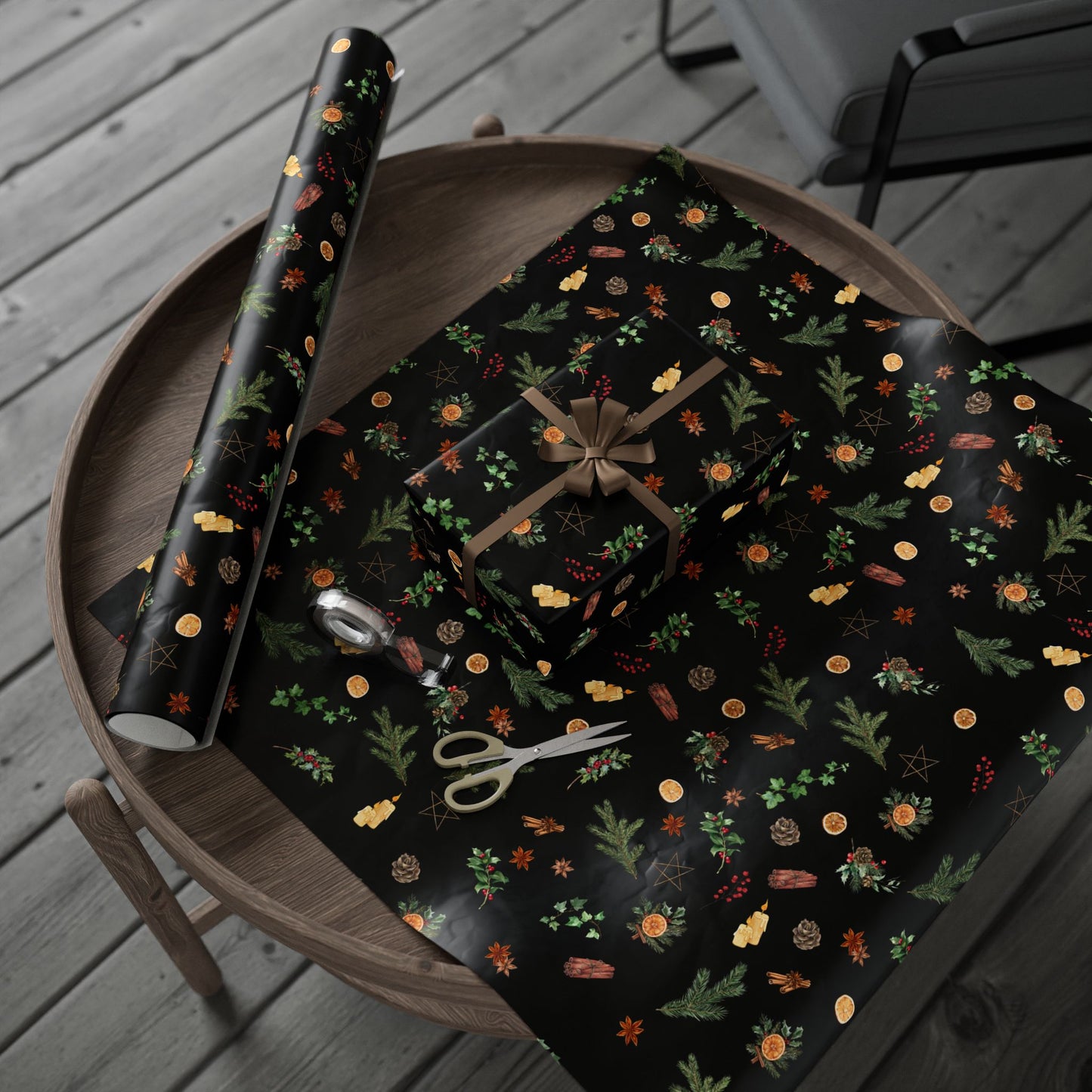 Festive Wrapping Paper Roll, Eco-Friendly Gift Wrap, Holiday Gift Wrap