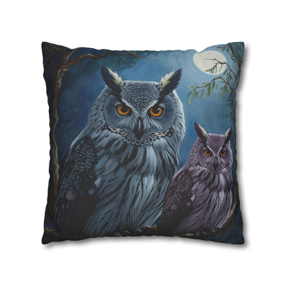 Owl-Themed Decorative Pillowcase, Cozy Home Decor, Unique Gift for Nature Lovers, Animal Art Cushion Cover