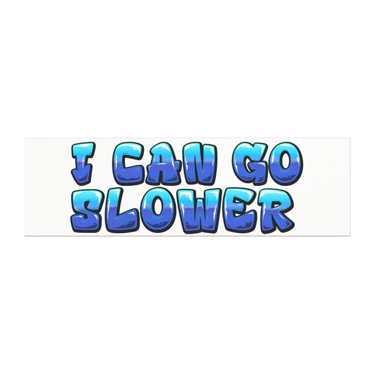 Funny Car Magnet, I Can Go Slower Hilarious Vehicle Magnet, Great for Gift, Car Decor, Humor on Wheels, Car Accessories
