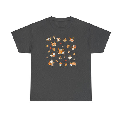 Whimsical Print Tee | Unisex Cotton T-Shirt for Nature Lovers, Gift for Book Lovers, Casual Wear, Eco-friendly Fashion