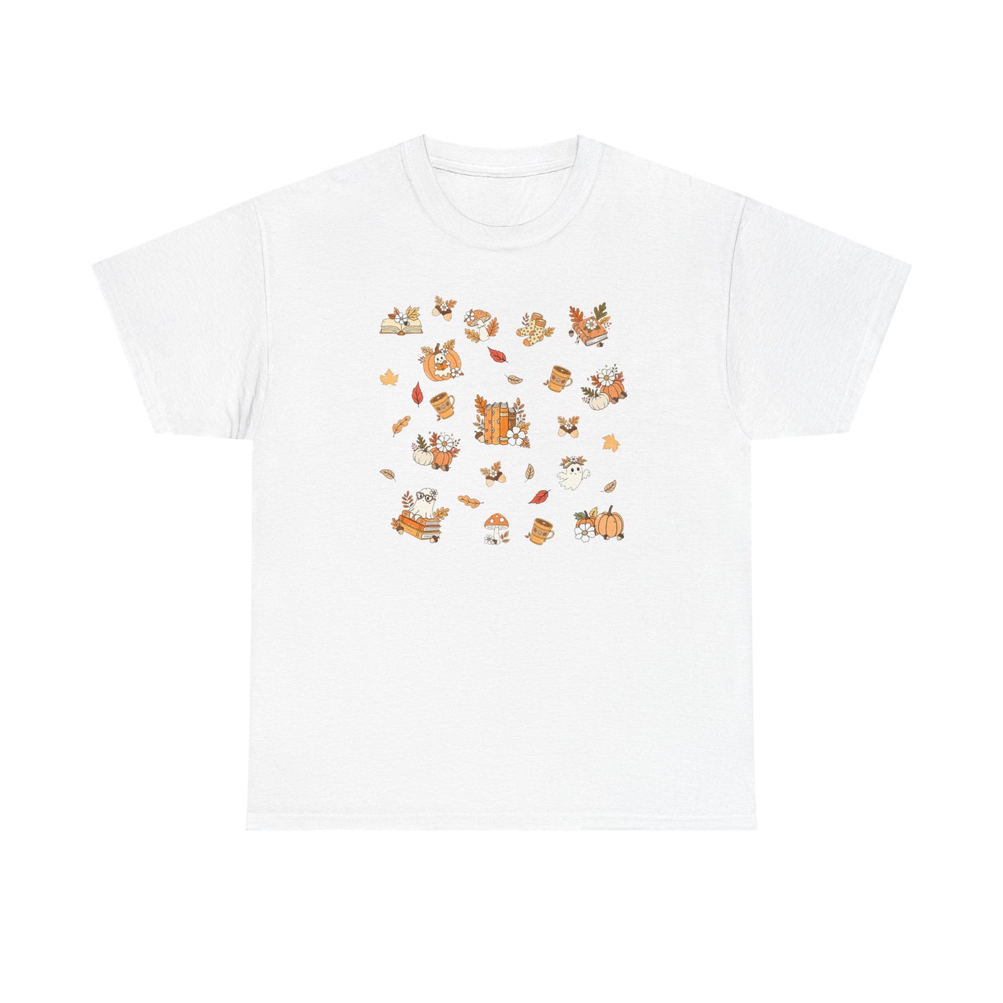 Whimsical Print Tee | Unisex Cotton T-Shirt for Nature Lovers, Gift for Book Lovers, Casual Wear, Eco-friendly Fashion