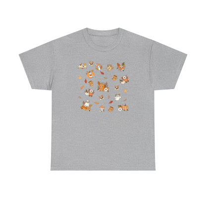Whimsical Print Tee | Unisex Cotton T-Shirt for Nature Lovers, Gift for Book Lovers, Casual Wear, Eco-friendly Fashion