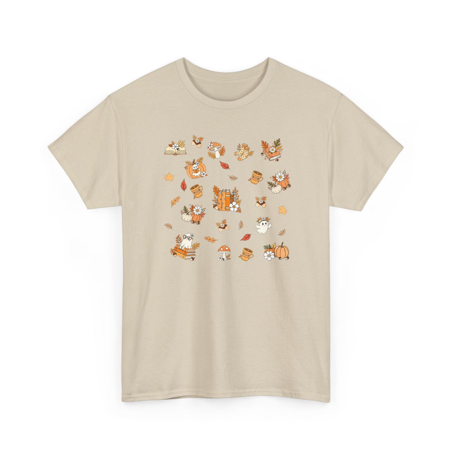 Whimsical Print Tee | Unisex Cotton T-Shirt for Nature Lovers, Gift for Book Lovers, Casual Wear, Eco-friendly Fashion