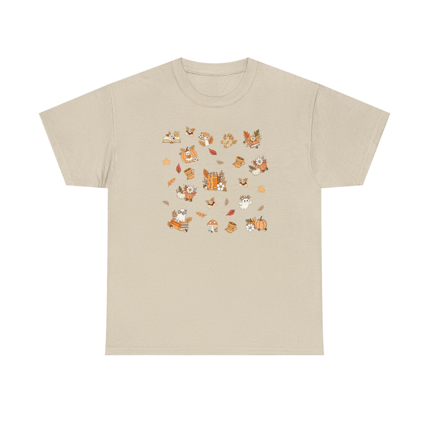 Whimsical Print Tee | Unisex Cotton T-Shirt for Nature Lovers, Gift for Book Lovers, Casual Wear, Eco-friendly Fashion