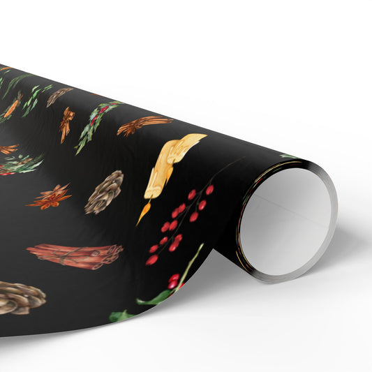 Festive Wrapping Paper Roll, Eco-Friendly Gift Wrap, Holiday Gift Wrap