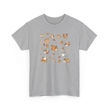 Whimsical Print Tee | Unisex Cotton T-Shirt for Nature Lovers, Gift for Book Lovers, Casual Wear, Eco-friendly Fashion