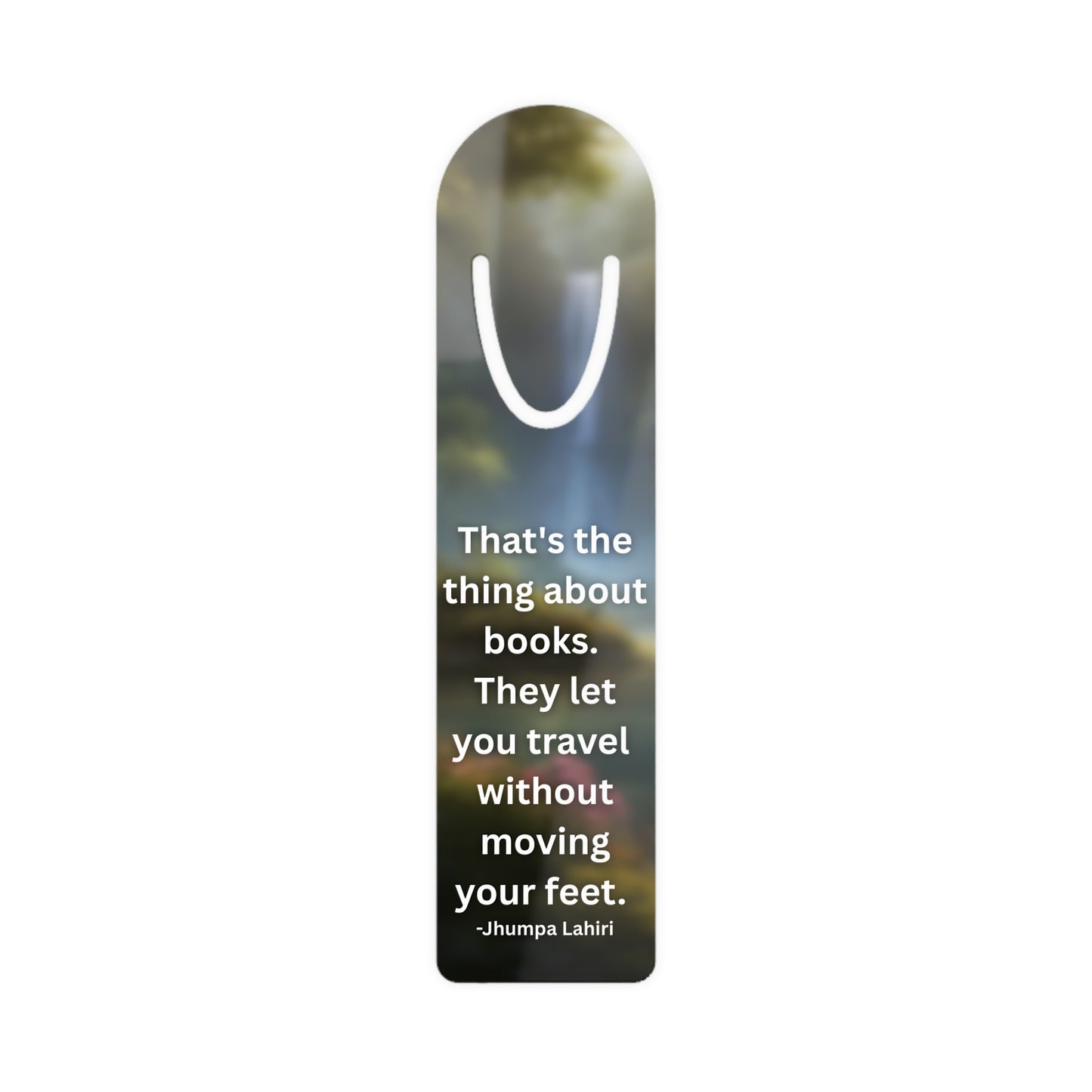 Inspirational Quotes Bookmark - Travel Without Moving, Book Lover Gift, Reading Accessory, Literary Gift, Bookish Decor