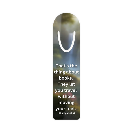 Bookmark - Travel Without Moving, Book Lover Gift, Reading Accessory, Literary Gift, Bookish Decor