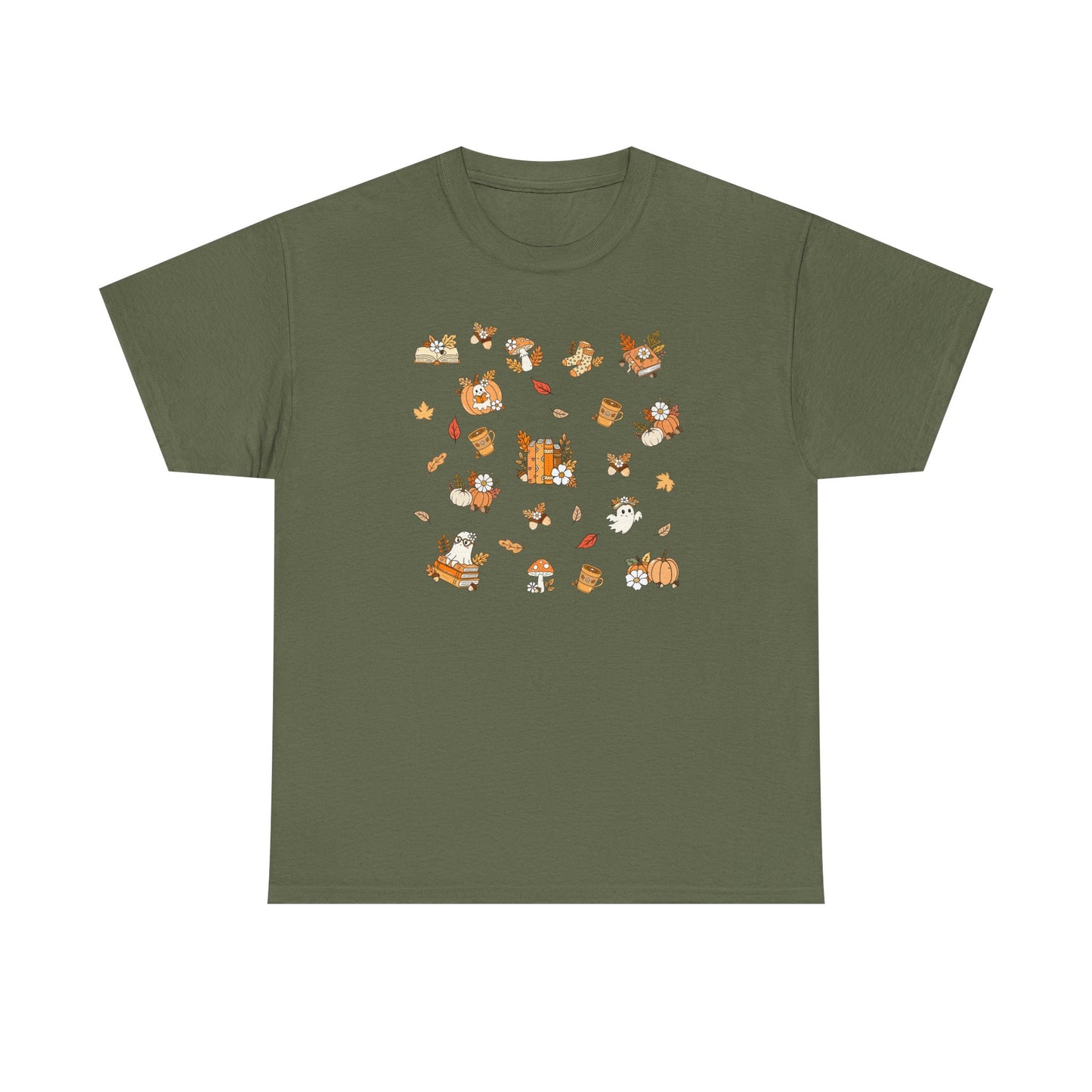Whimsical Print Tee | Unisex Cotton T-Shirt for Nature Lovers, Gift for Book Lovers, Casual Wear, Eco-friendly Fashion