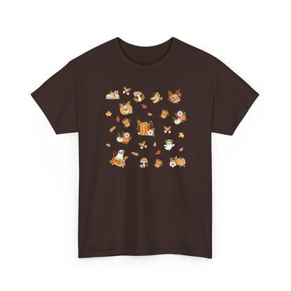 Whimsical Print Tee | Unisex Cotton T-Shirt for Nature Lovers, Gift for Book Lovers, Casual Wear, Eco-friendly Fashion
