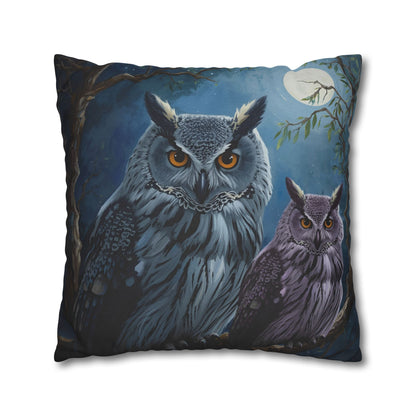 Owl-Themed Decorative Pillowcase, Cozy Home Decor, Unique Gift for Nature Lovers, Animal Art Cushion Cover