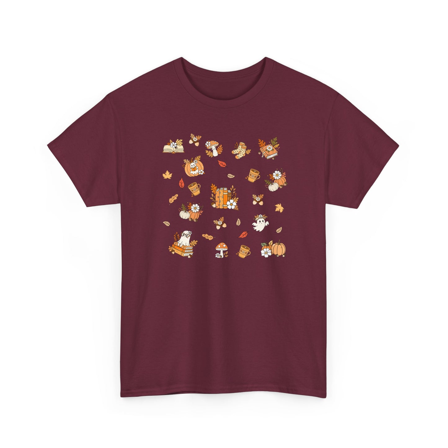 Whimsical Print Tee | Unisex Cotton T-Shirt for Nature Lovers, Gift for Book Lovers, Casual Wear, Eco-friendly Fashion