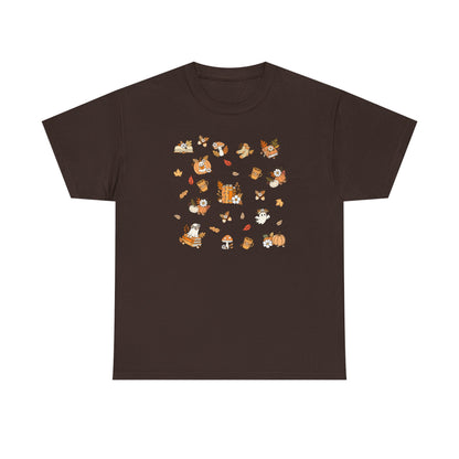 Whimsical Print Tee | Unisex Cotton T-Shirt for Nature Lovers, Gift for Book Lovers, Casual Wear, Eco-friendly Fashion